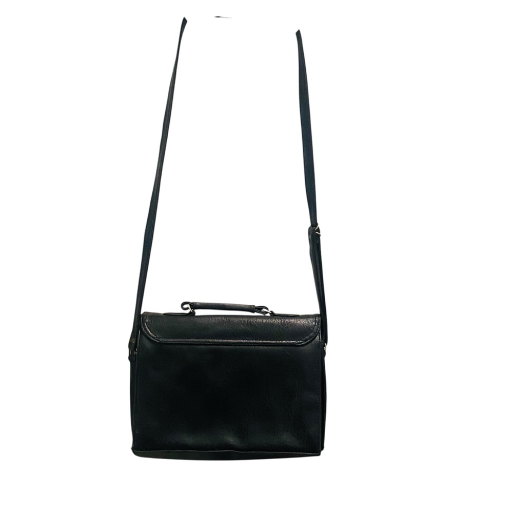 Vintage DOONEY & BOURKE Black Pebbled Leather  Convertible Satchel All Weather - Picture 4 of 15